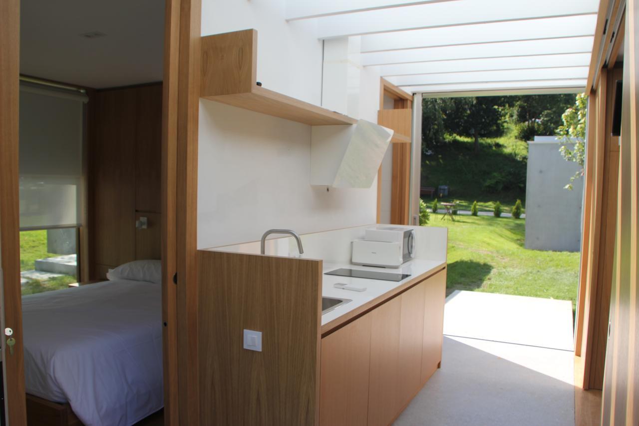 Bungalow Camping Los Manzanos Santa Cruz de Oleiros Exteriér fotografie