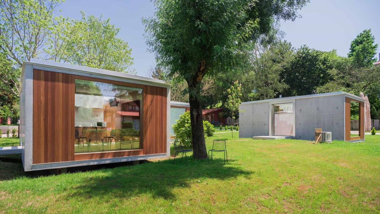 Bungalow Camping Los Manzanos Santa Cruz de Oleiros Exteriér fotografie